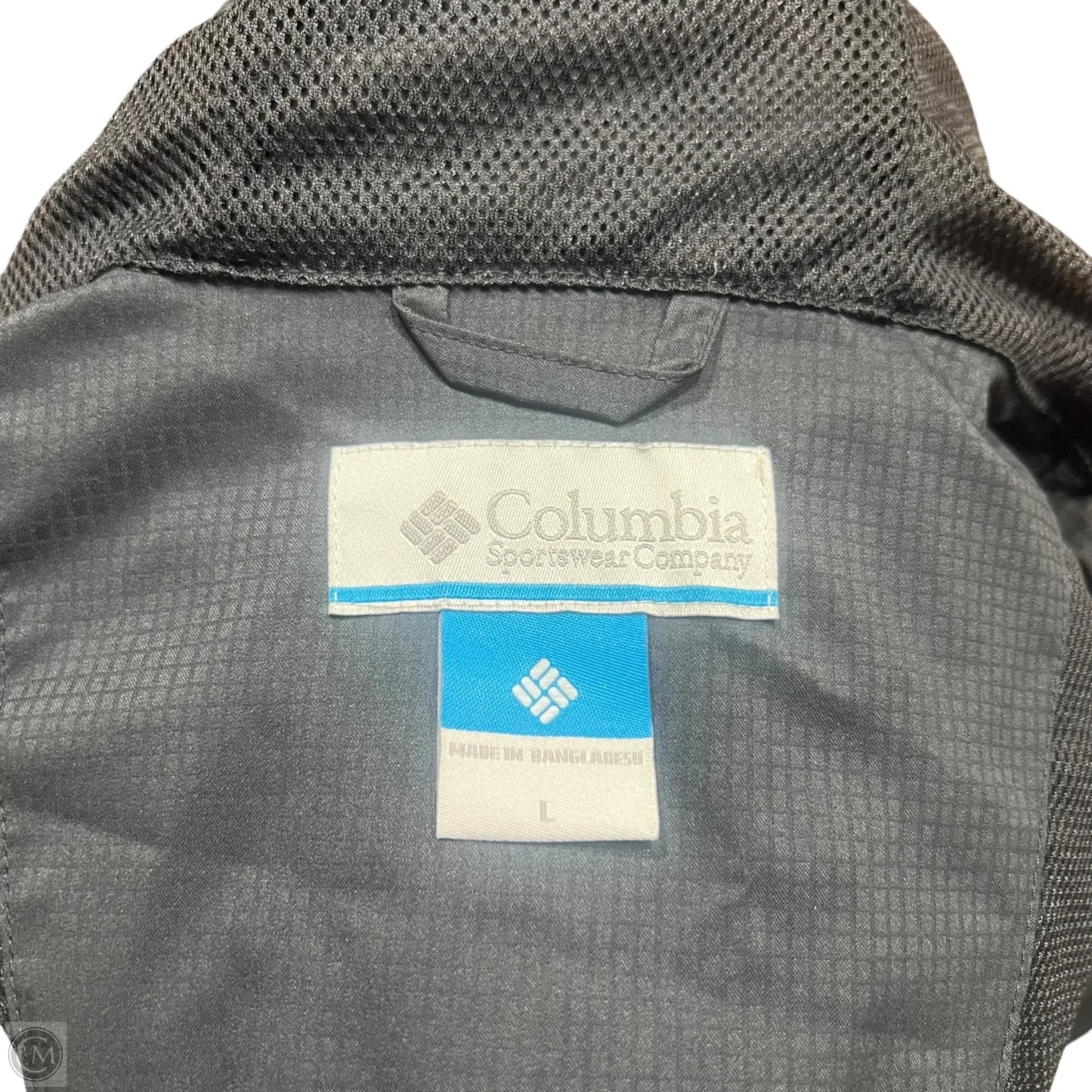 Jacket Windbreaker By Columbia In Black, Size: L