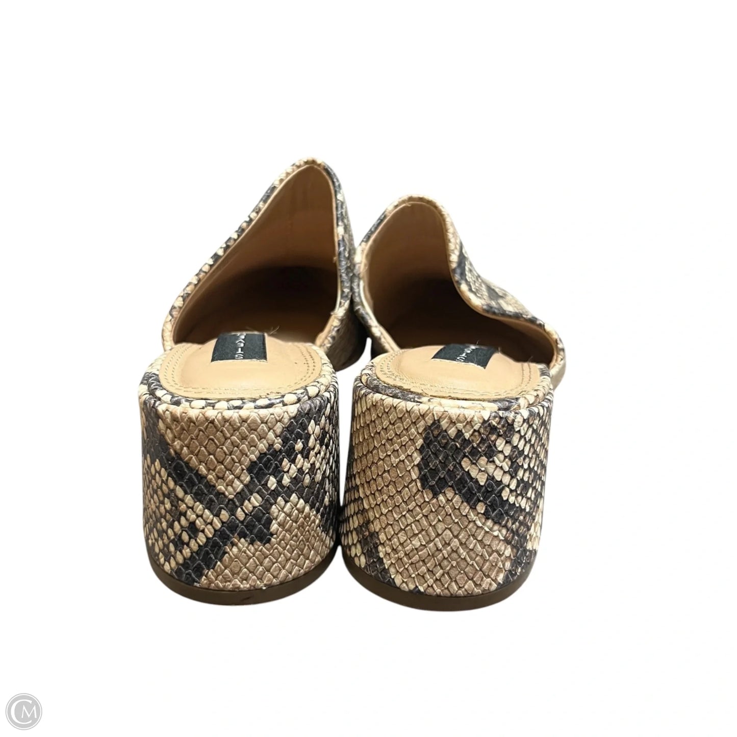 Shoes Heels Block By Steven By Steve Madden In Snakeskin Print, Size: 8