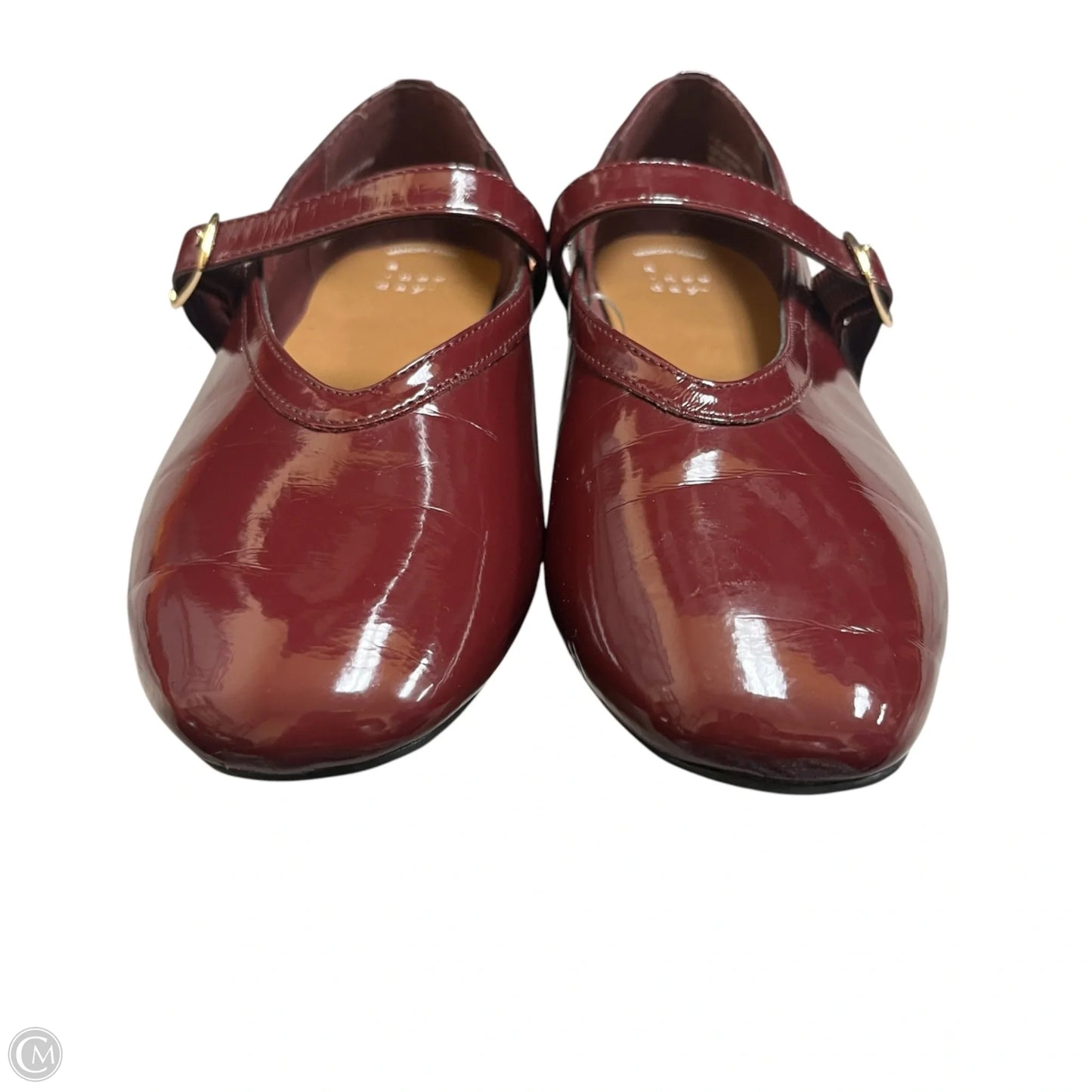 Shoes Flats By A New Day In Maroon, Size: 7.5