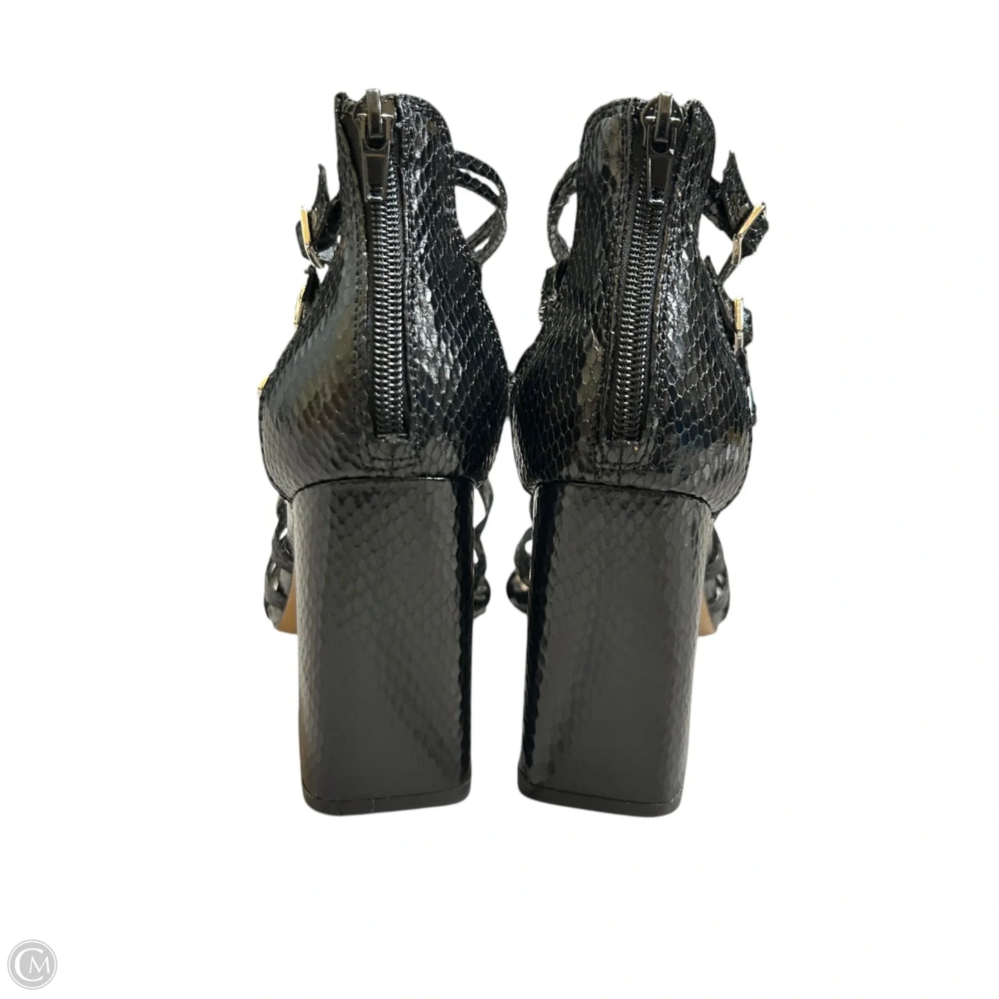 Shoes Heels Block By Mix No 6 In Black, Size: 8