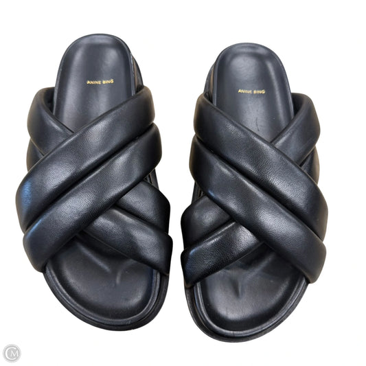 Sandals Flats By Anine Bing In Black, Size: 7.5