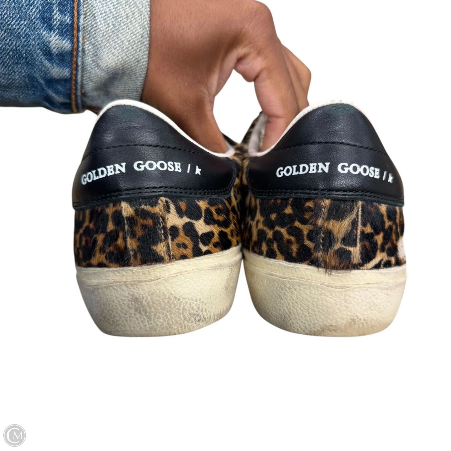 Shoes Luxury Designer By Golden Goose In Leopard Print, Size: 11.5