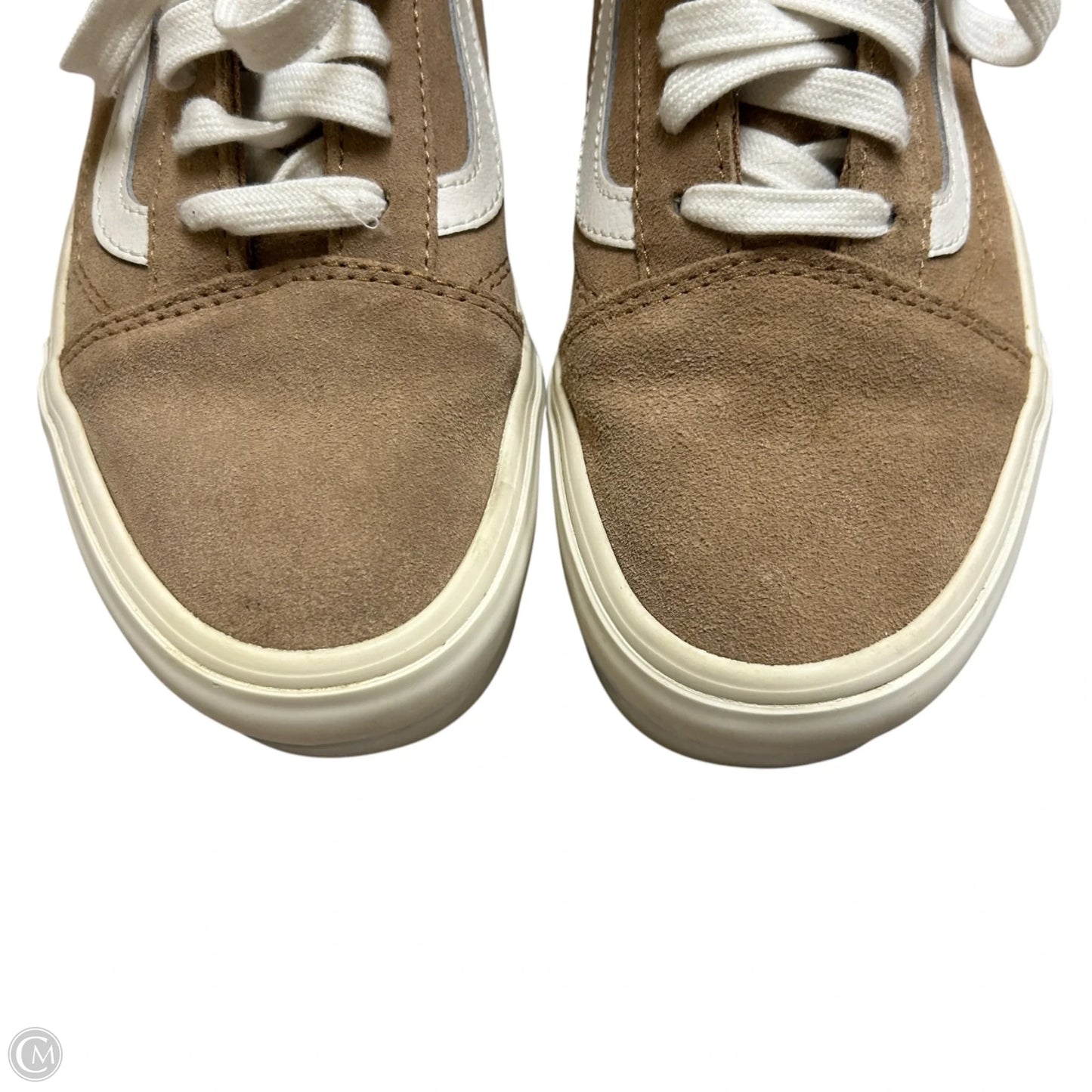 Shoes Sneakers Platform By Vans In Brown & White, Size: 7