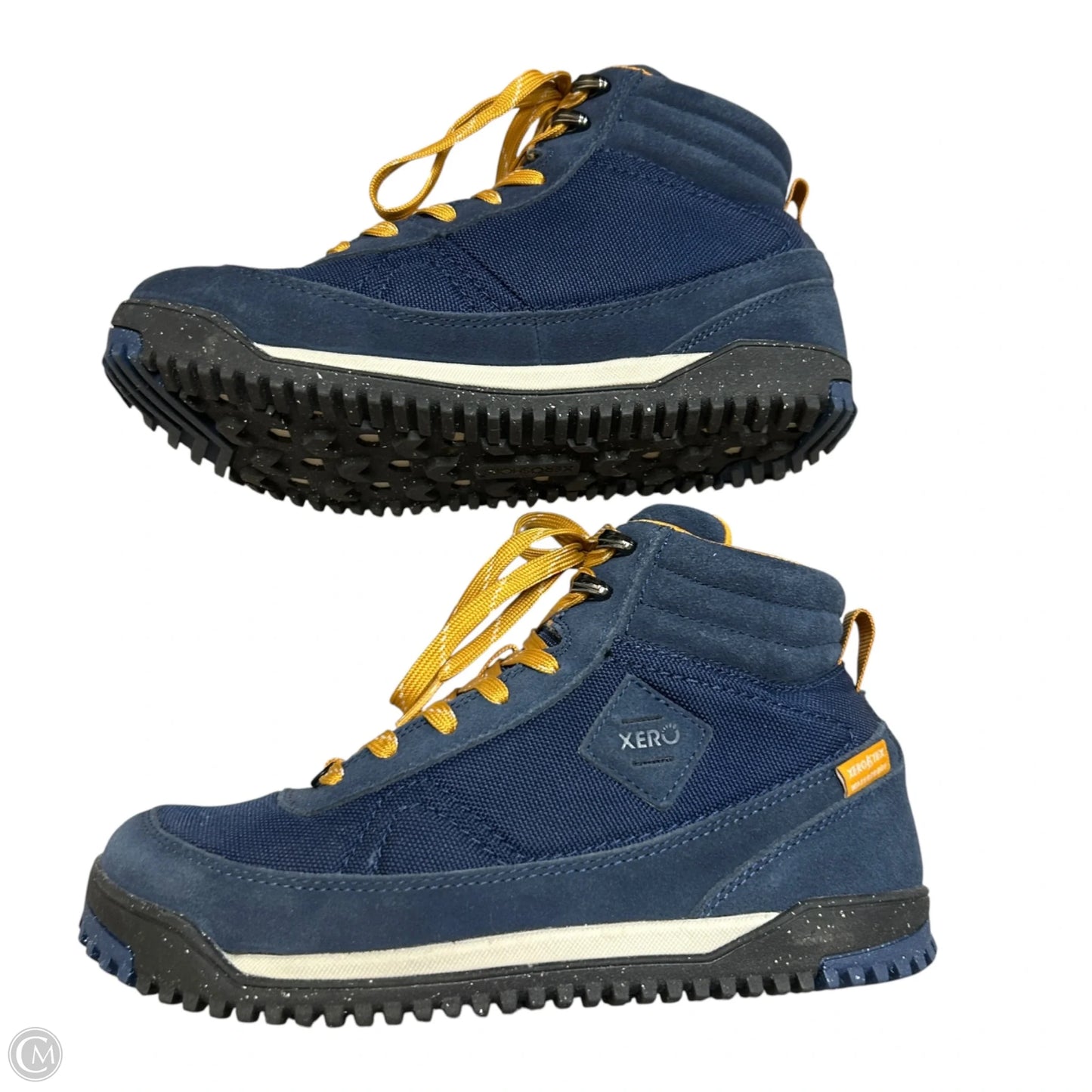 Shoes Hiking Boots By Xero In Blue & Yellow, Size: 8