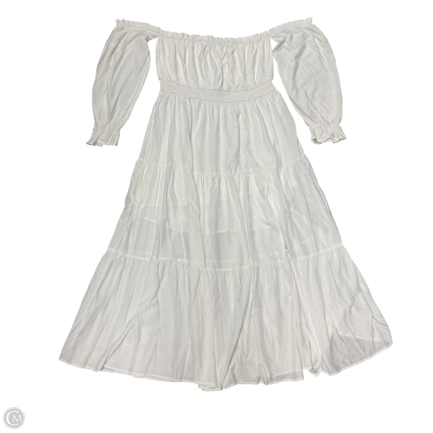 Dress Casual Maxi By Zesica In White, Size: 1x