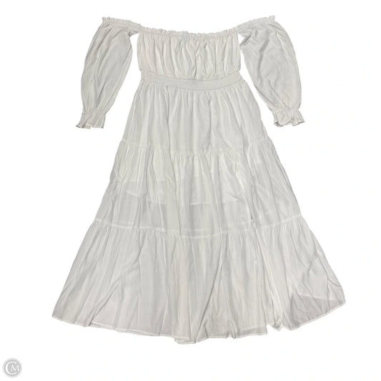 Dress Casual Maxi By Zesica In White, Size: 1x