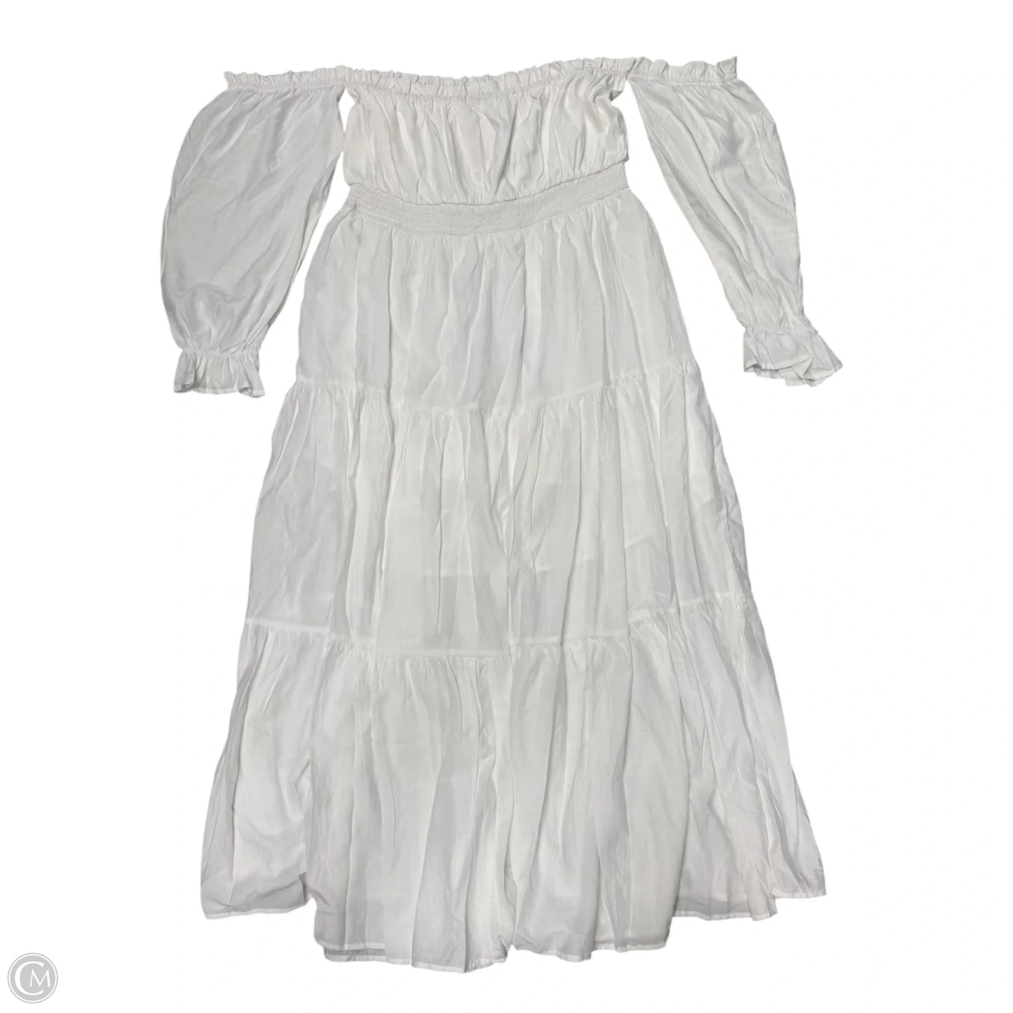 Dress Casual Maxi By Zesica In White, Size: 1x