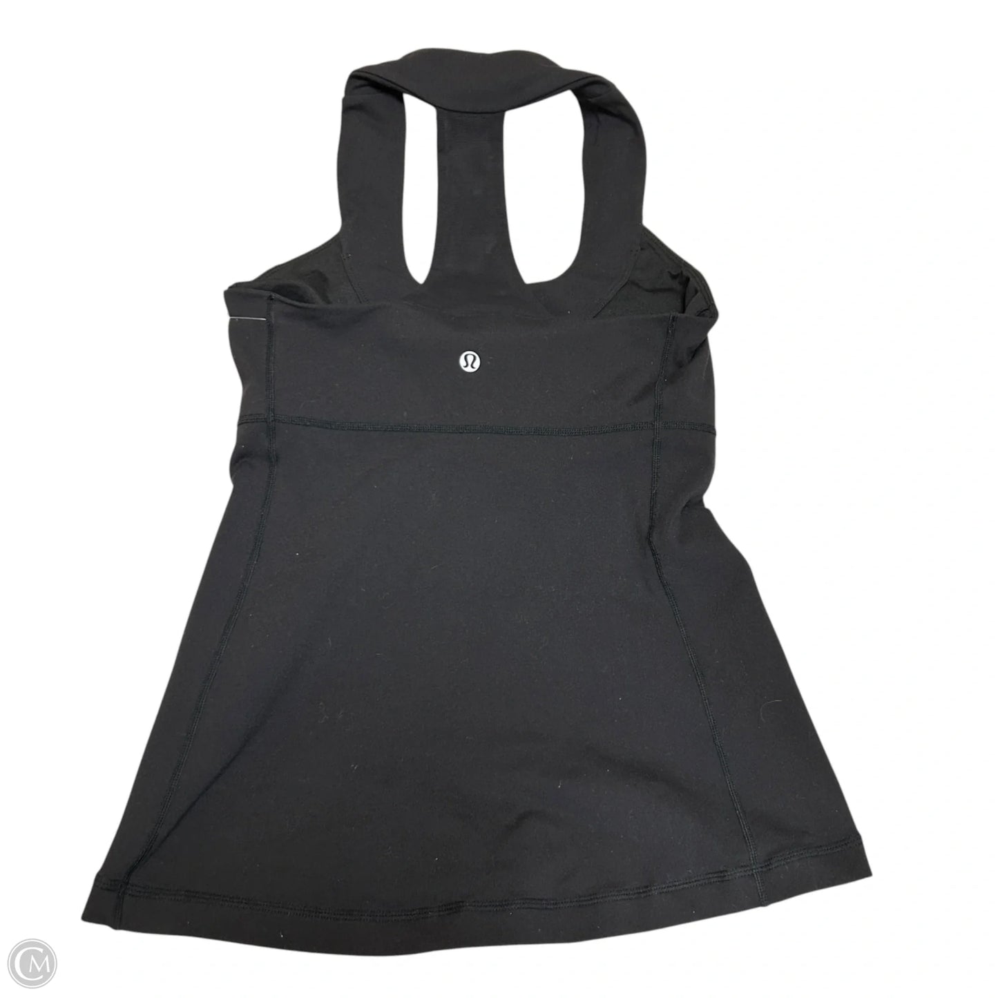 Athletic Top Short Sleeve By Lululemon In Black, Size: S