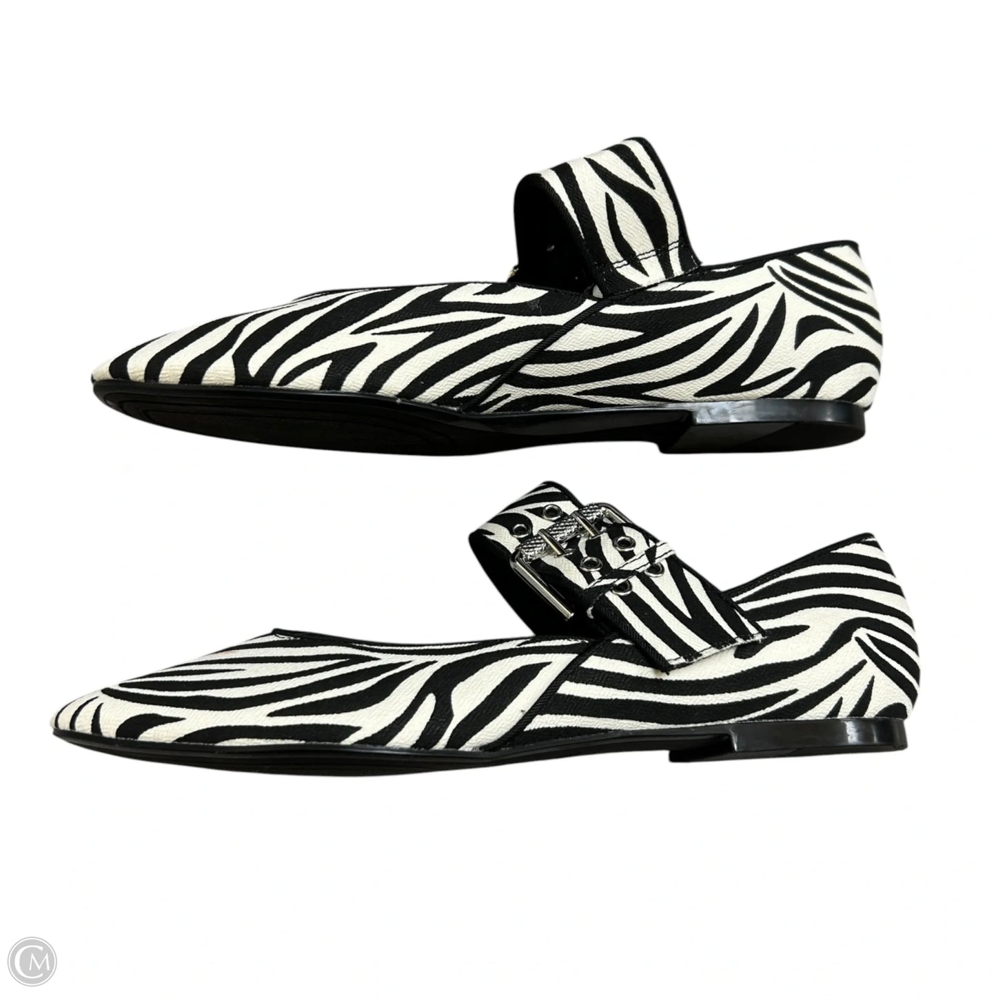 Shoes Flats By Zara In Zebra Print, Size: 6.5