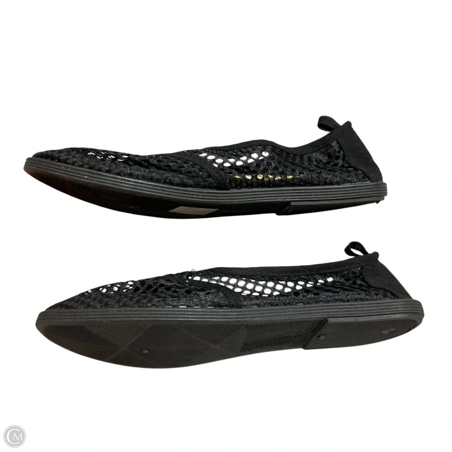 Shoes Flats By Take A Walk In Black & Blue, Size: 8