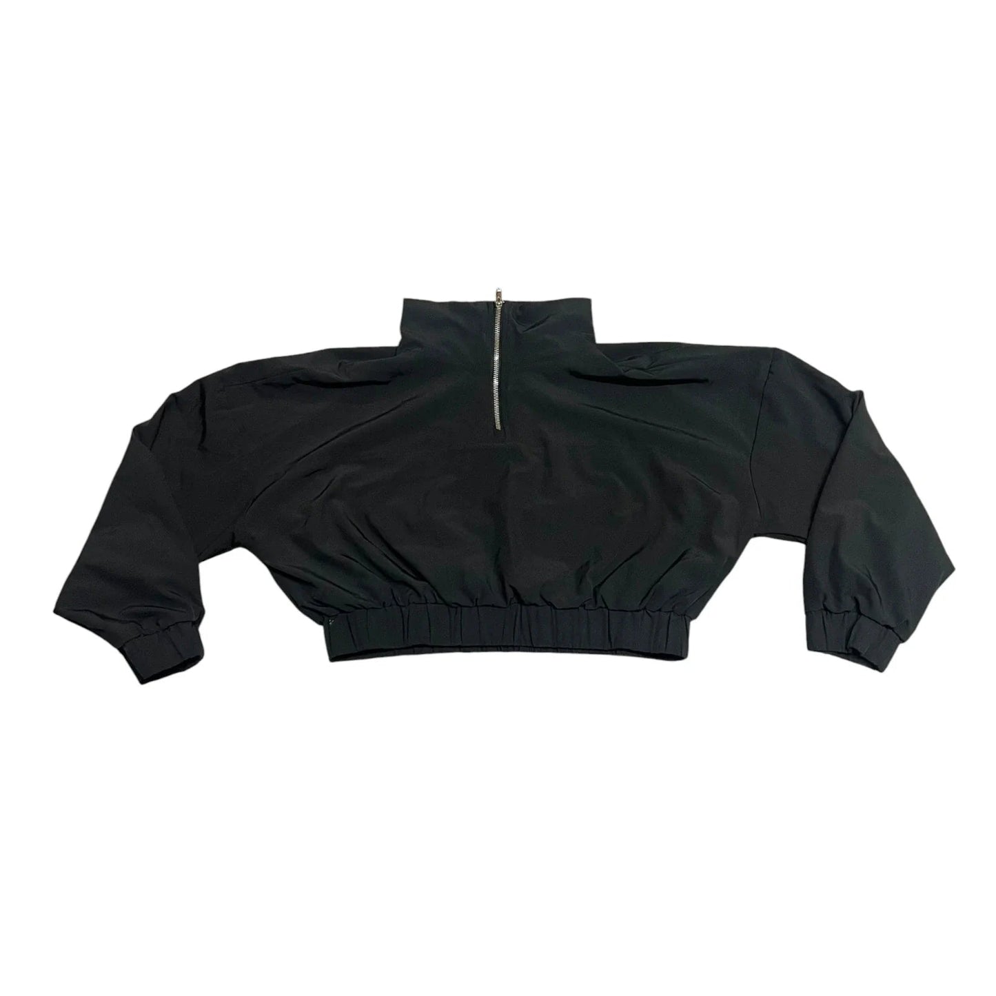 Athletic Sweatshirt Collar By Lezat In Black, Size: S