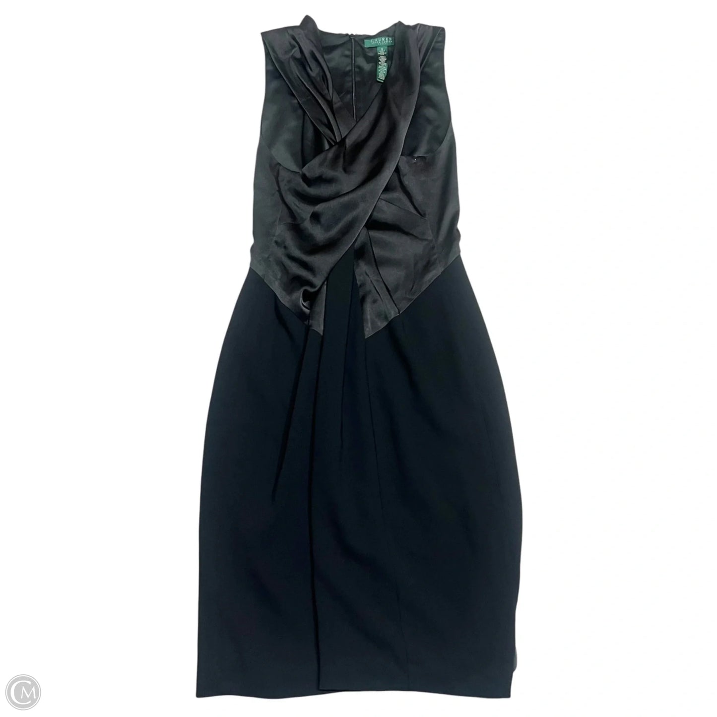 Dress Party Midi By Lauren By Ralph Lauren In Black, Size: L
