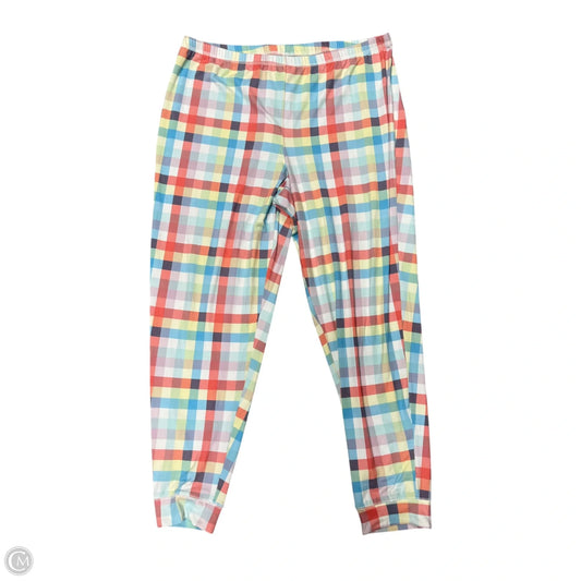 Pants Lounge In Plaid Pattern, Size: L