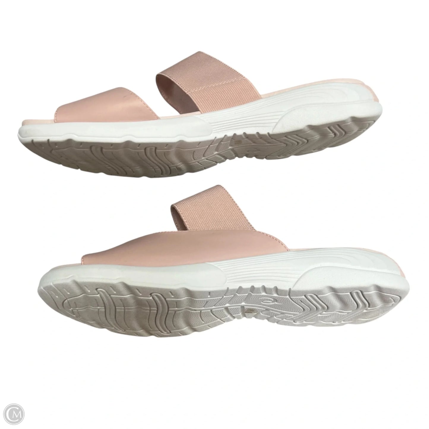 Sandals Flats By Easy Spirit In Pink & White, Size: 9.5