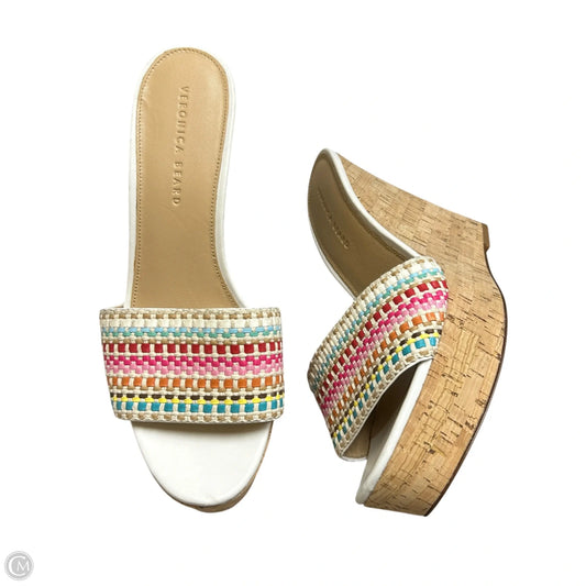 Shoes Heels Wedge By Veronica Beard In Multi-colored, Size: 11