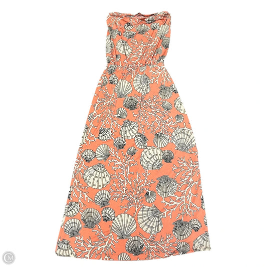 Dress Casual Maxi By Boston Proper In Coral, Size: Xs