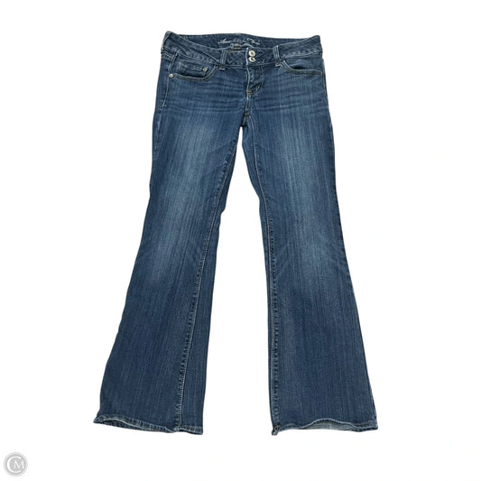Jeans Boot Cut By American Eagle In Blue Denim, Size: 8
