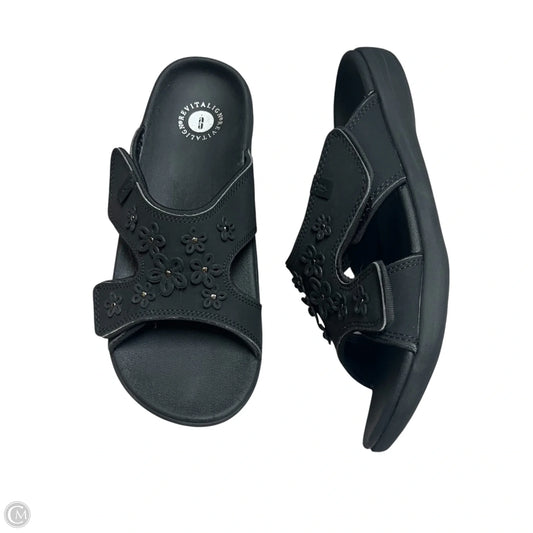 Sandals Flats By Revitalign In Black, Size: 9