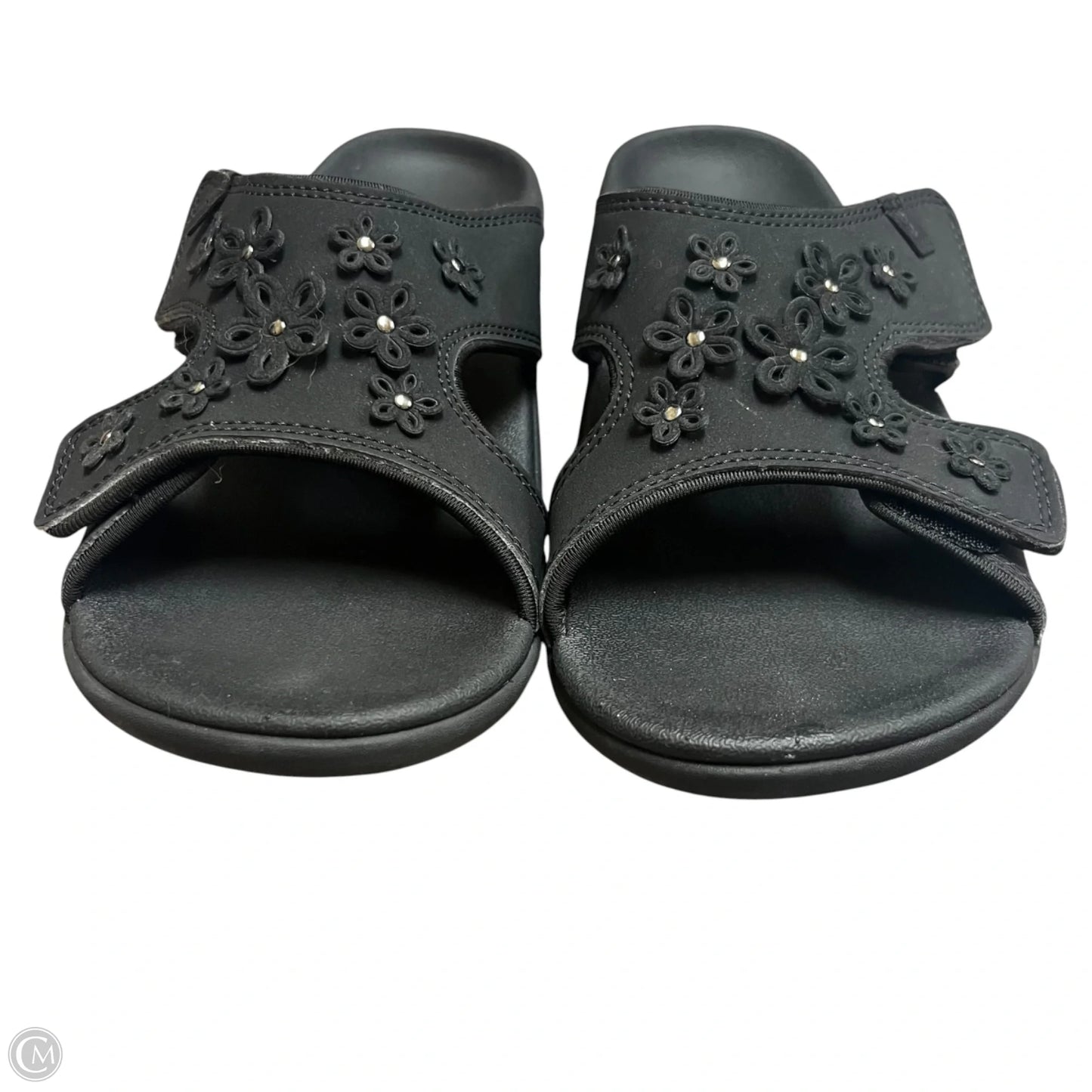 Sandals Flats By revitalign In Black, Size: 9