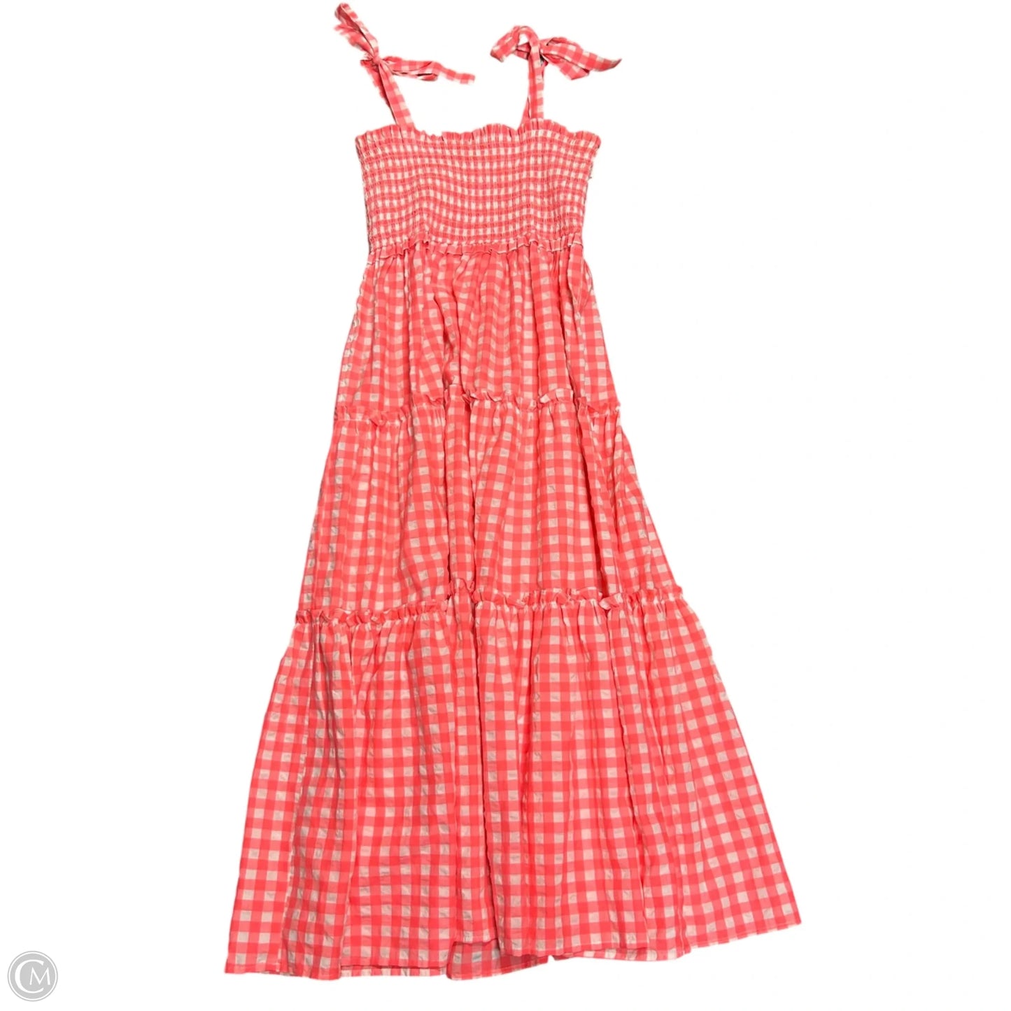 Dress Casual Maxi By Pomander Place In Cream & Pink, Size: M