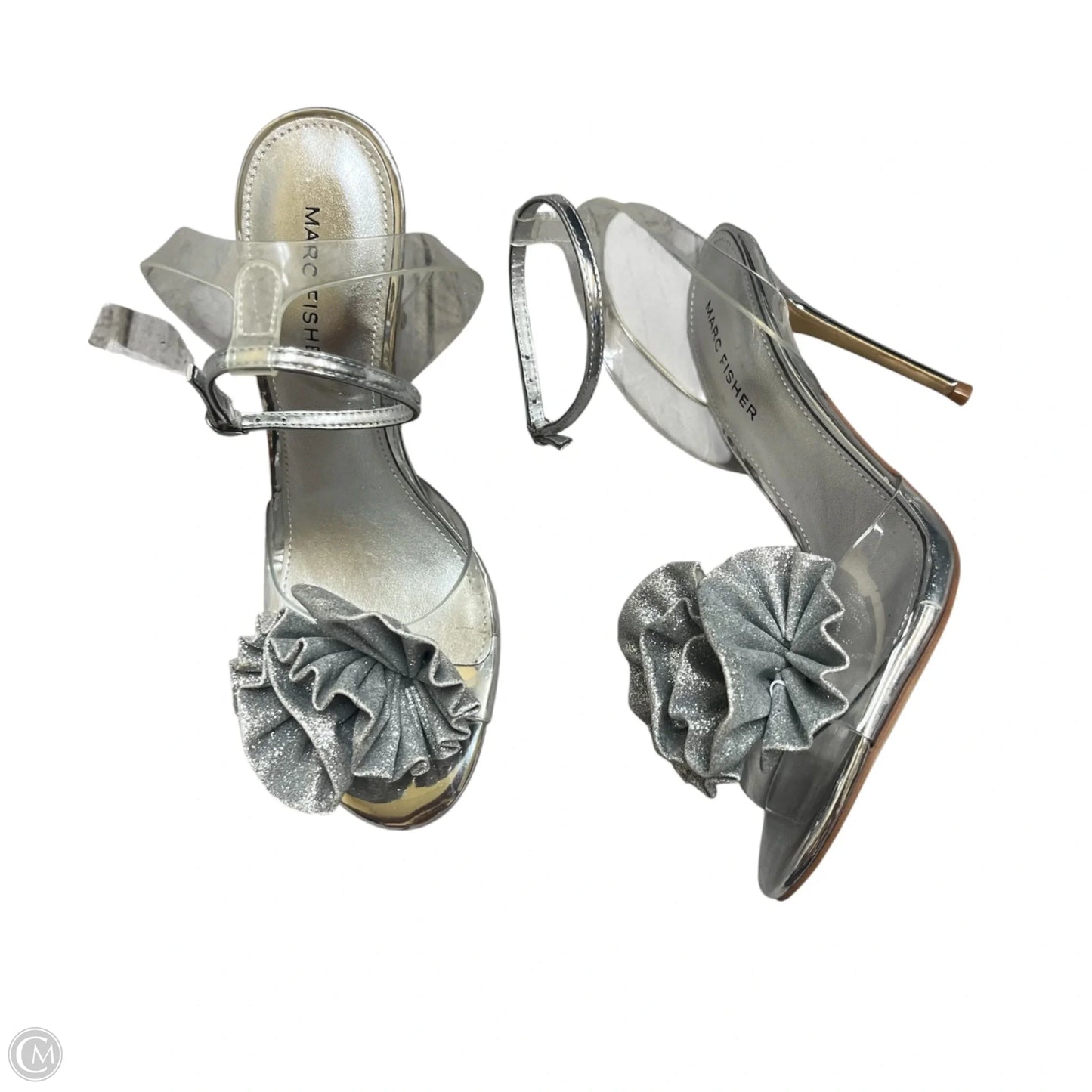 Shoes Heels Stiletto By Marc Fisher In Silver, Size: 6.5