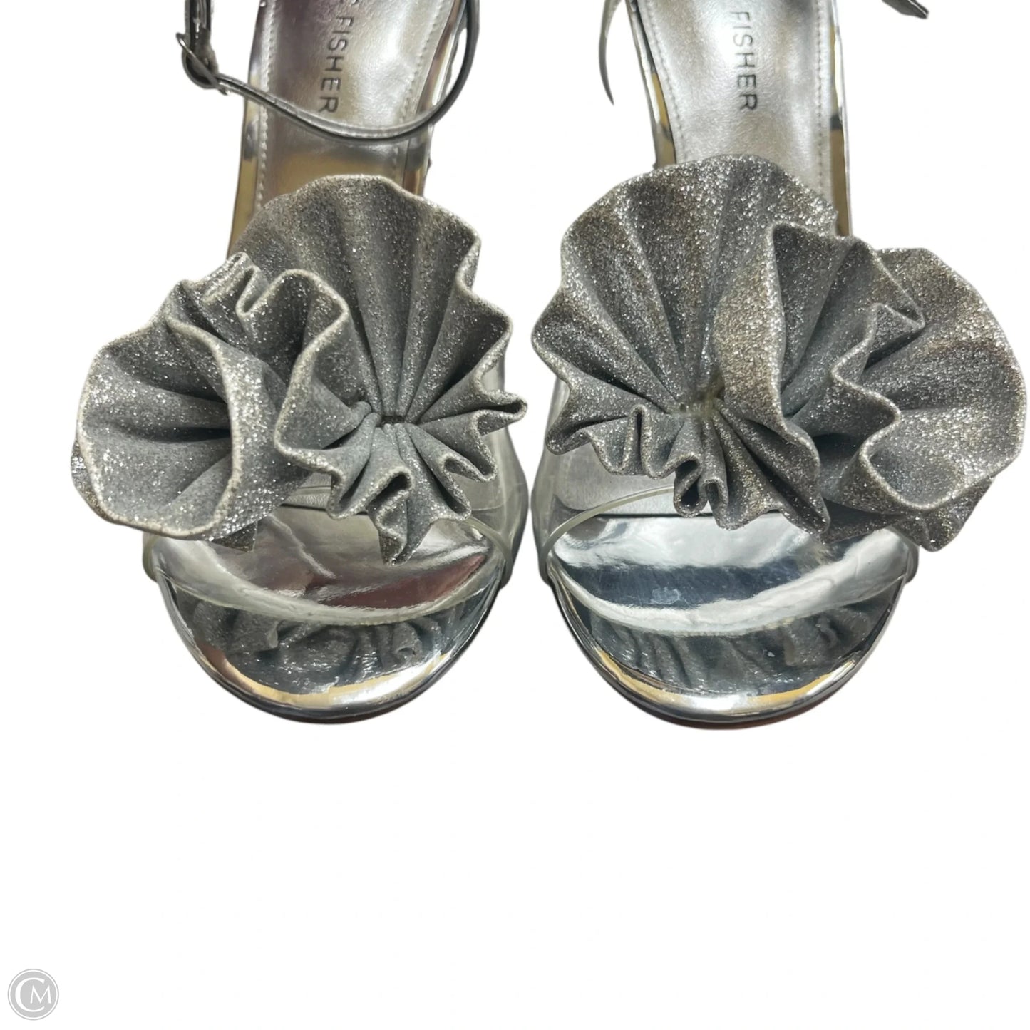 Shoes Heels Stiletto By Marc Fisher In Silver, Size: 6.5