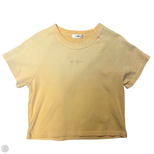 Top Short Sleeve By Madhappy In Orange, Size: Xl