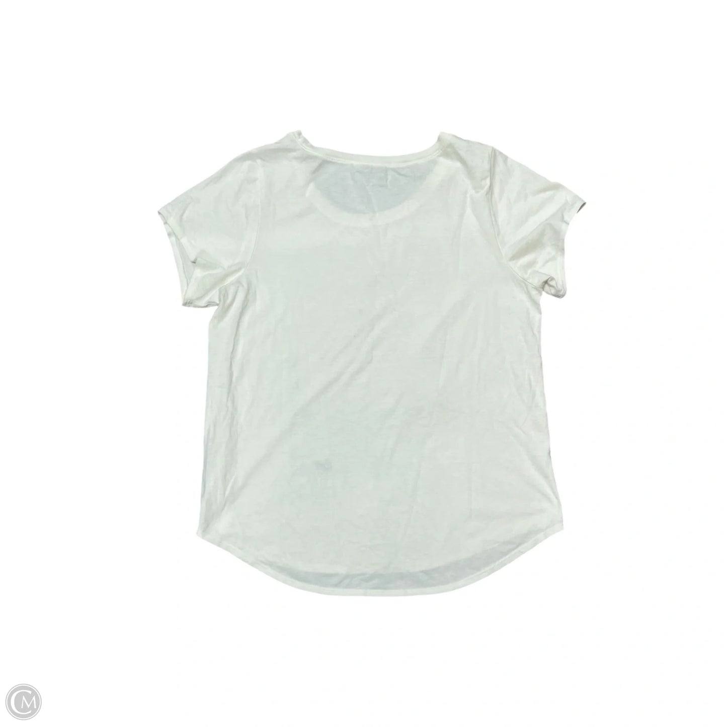 Top Short Sleeve By Lucky Brand In Cream, Size: L