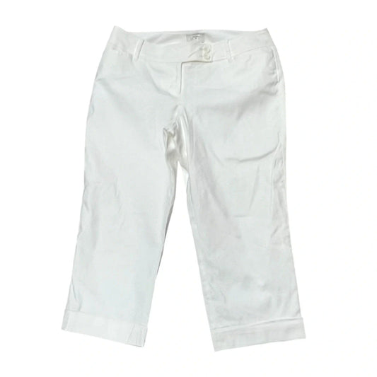 Capris By Loft In White, Size: 8p