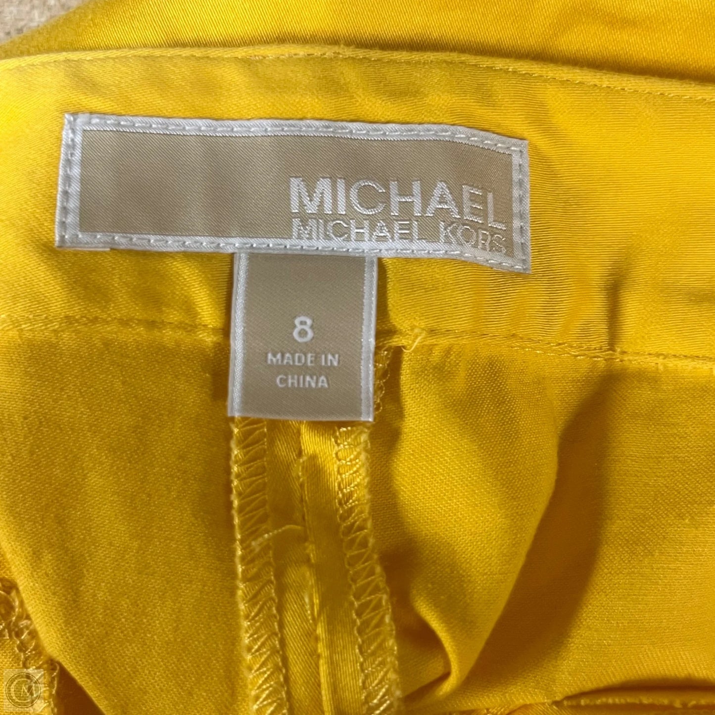 Shorts By Michael By Michael Kors In Yellow, Size: 8
