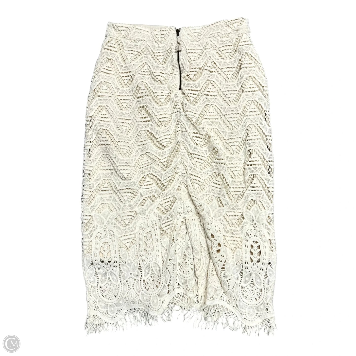 Skirt Midi By Maeve In Cream, Size: 2