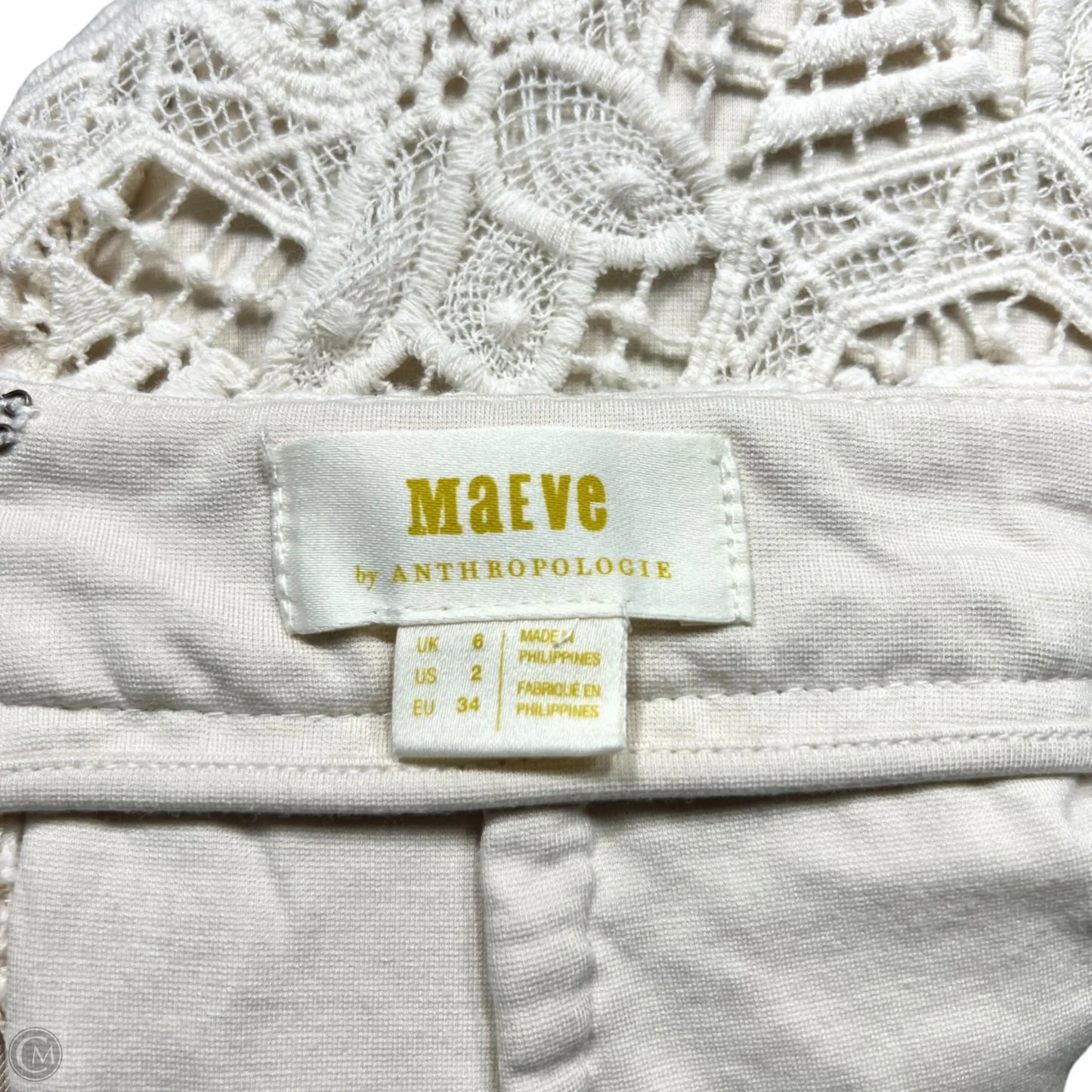 Skirt Midi By Maeve In Cream, Size: 2