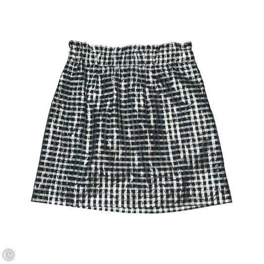 Skirt Midi By J. Crew In Black & Silver, Size: M