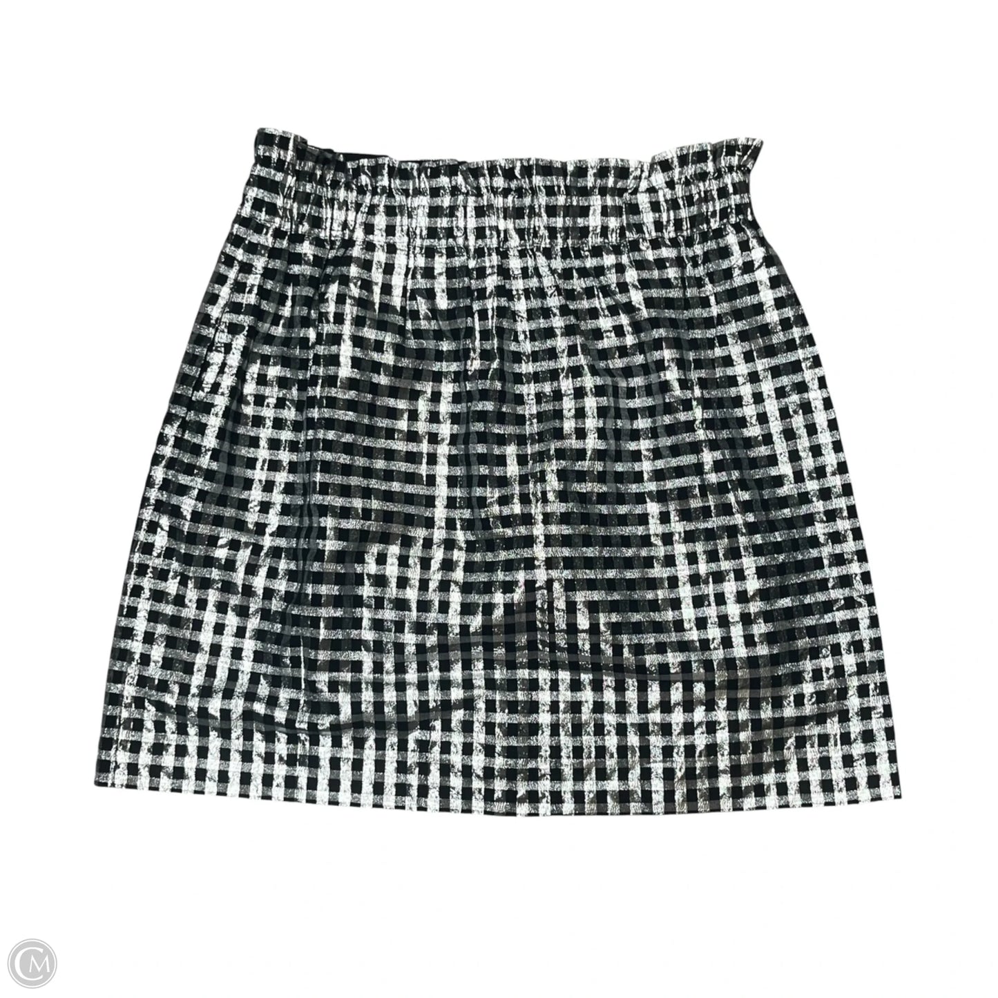 Skirt Midi By J. Crew In Black & Silver, Size: M