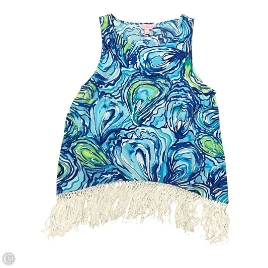 Top Sleeveless Designer By Lilly Pulitzer In Blue & Green, Size: S