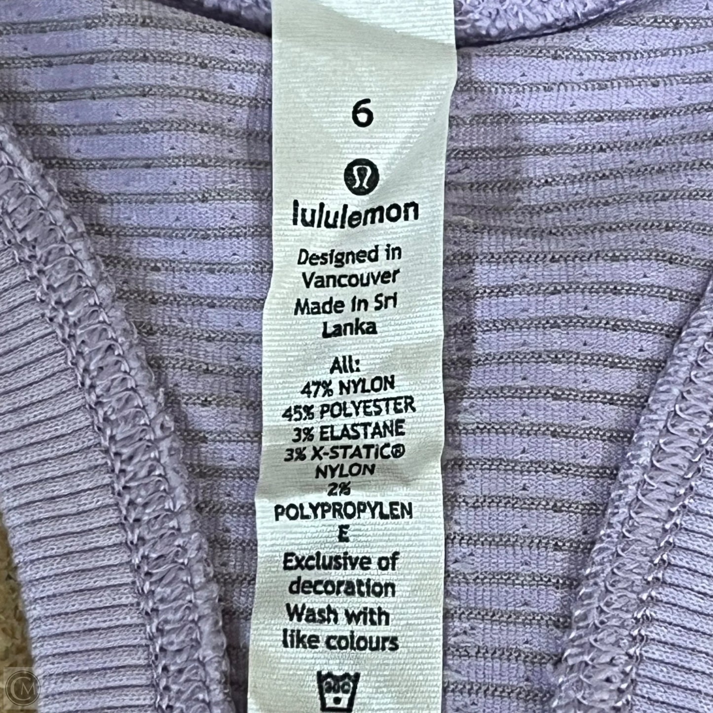 Athletic Tank Top By Lululemon In Purple, Size: S