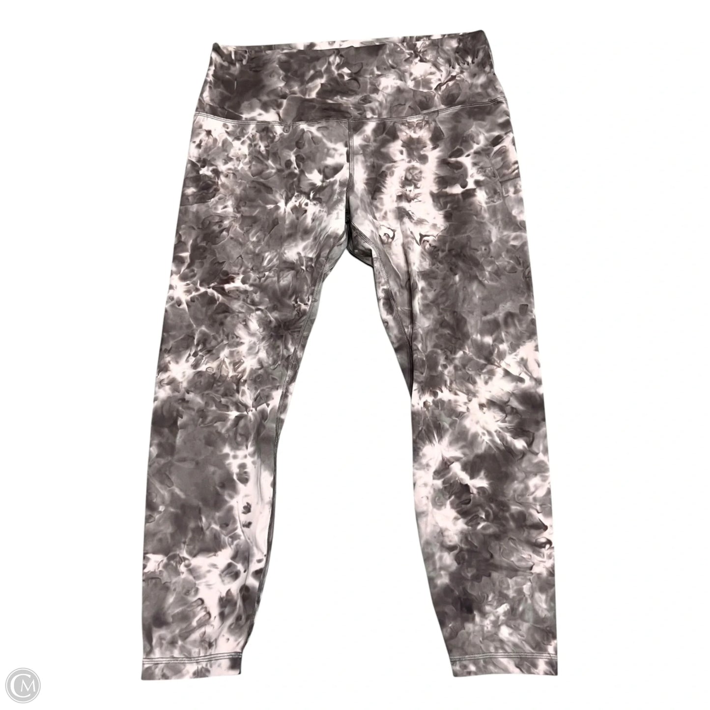 Athletic Leggings By Lululemon In Grey & Purple, Size: 14