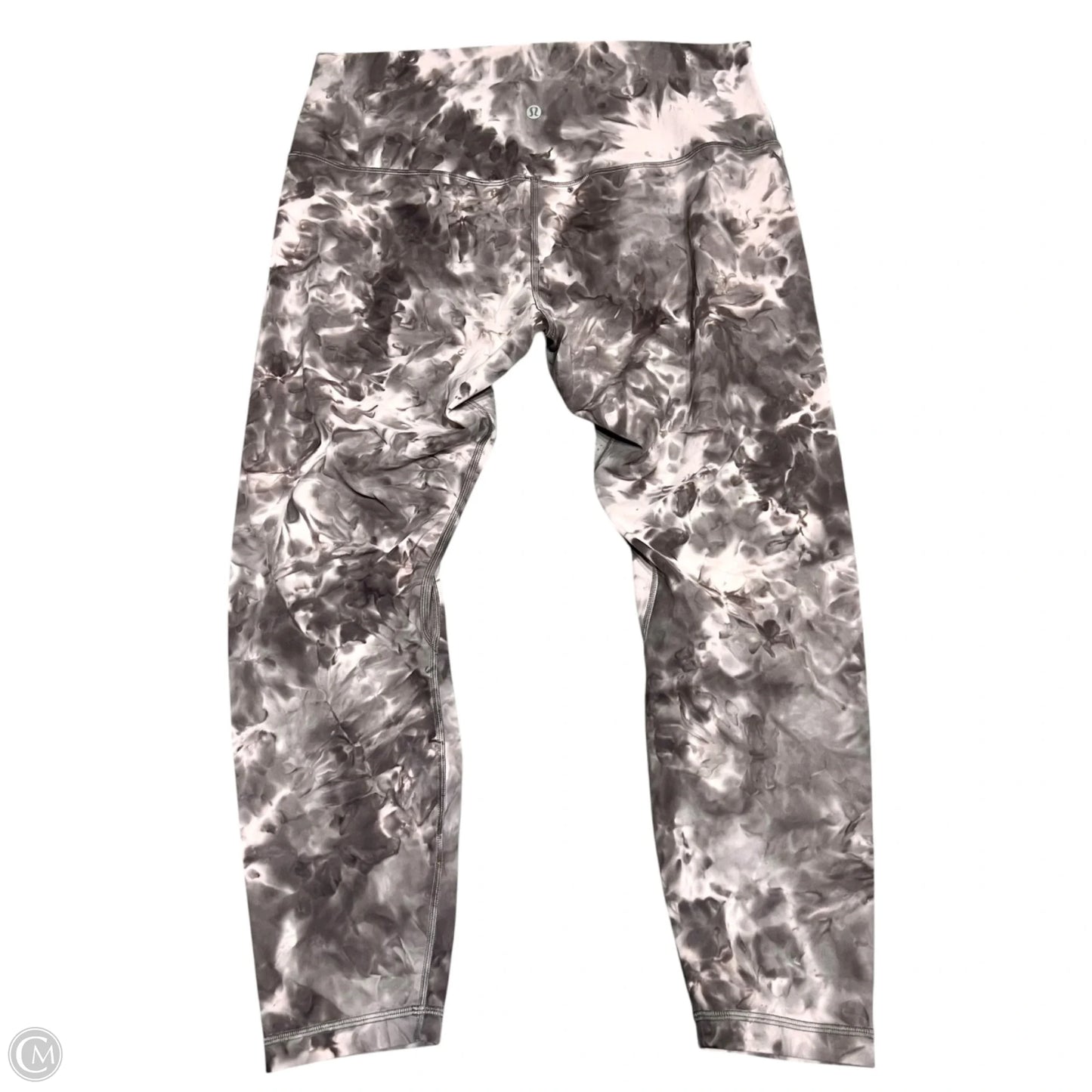 Athletic Leggings By Lululemon In Grey & Purple, Size: 14