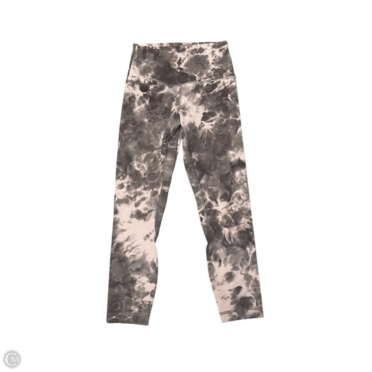 Athletic Leggings By Lululemon In Grey & Purple, Size: 4