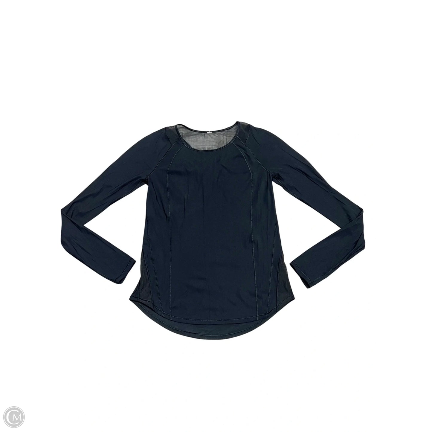 Athletic Top Long Sleeve Crewneck By Lululemon In Black, Size: S