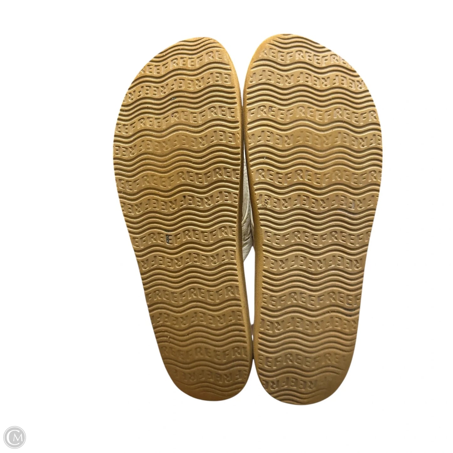 Sandals Flip Flops By Reef In Brown & White, Size: 9