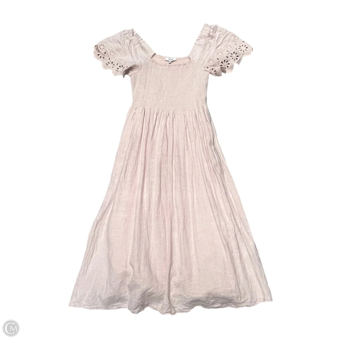 Dress Casual Midi By Madewell In Pink, Size: M