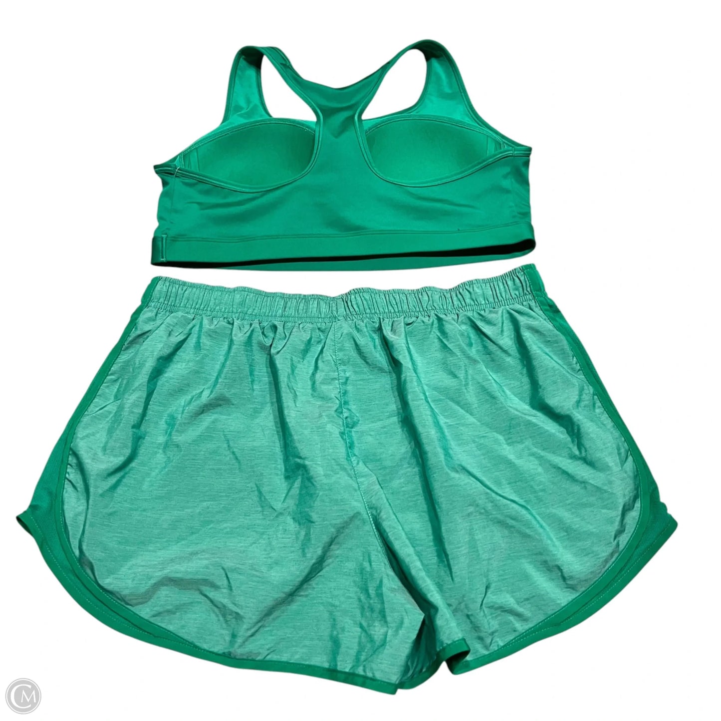 Athletic Shorts 2pc By Nike In Green, Size: Xxl