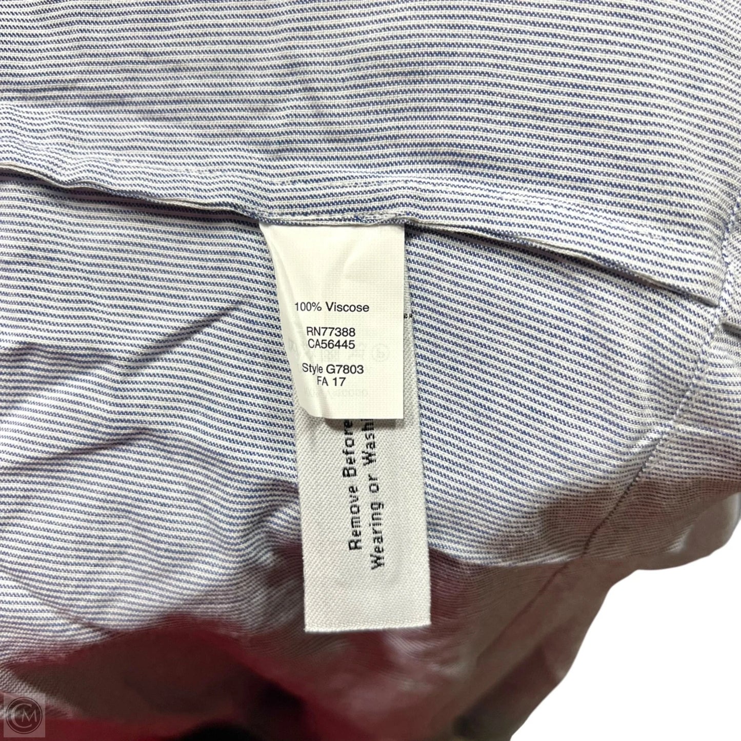 Dress Casual Short By Madewell In Blue & White, Size: L