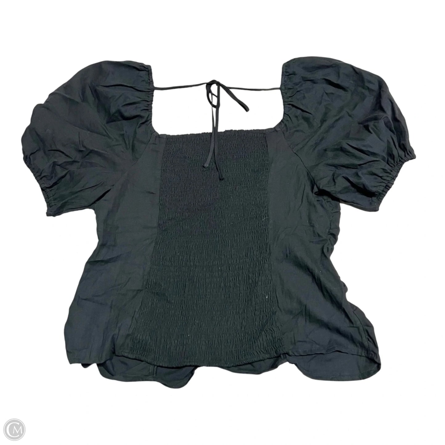Top Short Sleeve By Ava & Viv In Black, Size: Xxl
