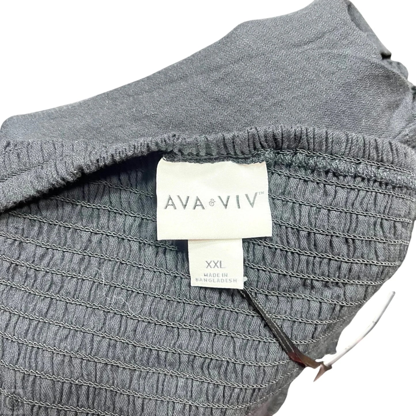 Top Short Sleeve By Ava & Viv In Black, Size: Xxl