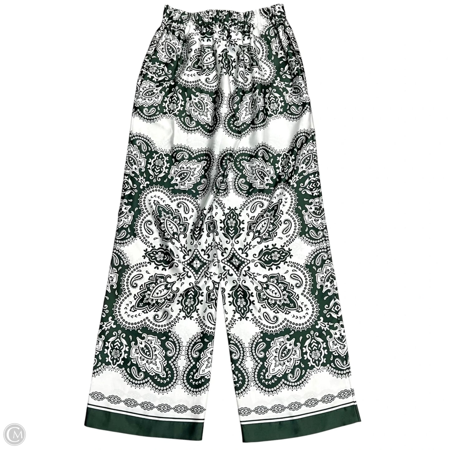 Pants Lounge By Ann Taylor In Green & White, Size: Xs