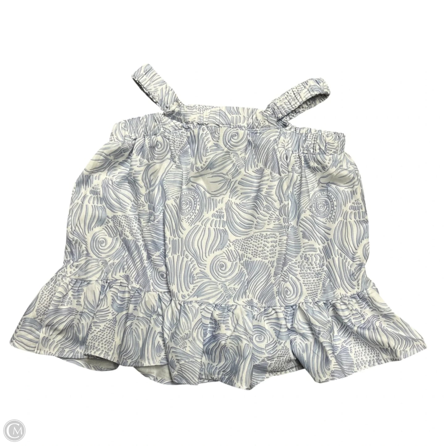 Top Sleeveless By Princess Polly In Blue & White, Size: S