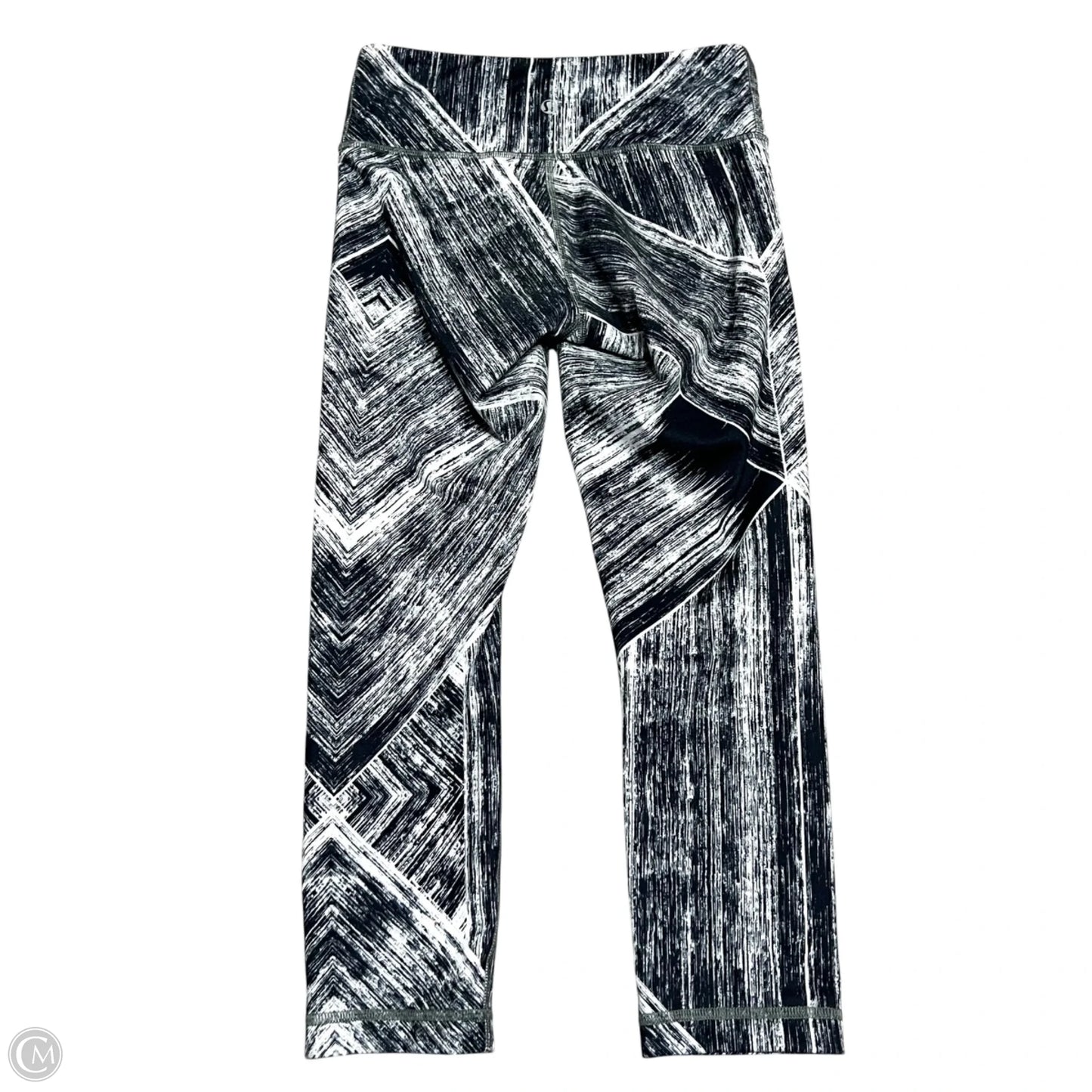 Athletic Leggings Capris By Lululemon In Black & White, Size: 4