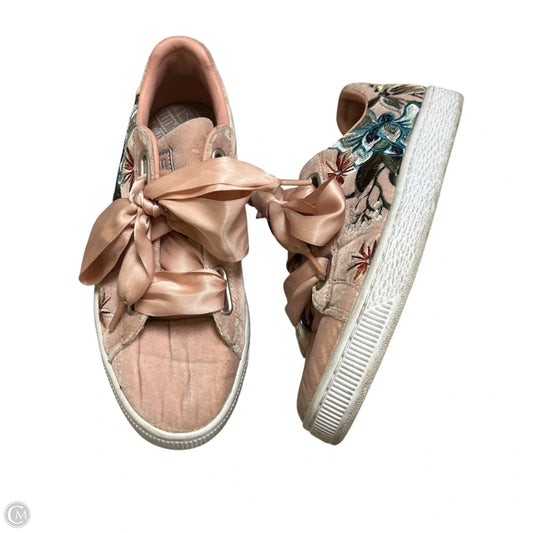 Shoes Sneakers By Puma In Pink, Size: 7